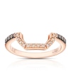 Thumbnail Image 1 of Le Vian 14ct Rose Gold & 0.25ct Diamond Shaped Wedding Band