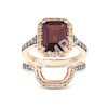 Thumbnail Image 4 of Le Vian 14ct Rose Gold & 0.25ct Diamond Shaped Wedding Band