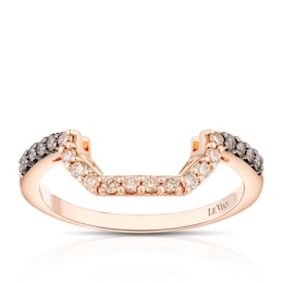 Le Vian 14ct Rose Gold & 0.25ct Diamond Shaped Wedding Band