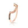 Thumbnail Image 2 of Le Vian 14ct Rose Gold & 0.25ct Diamond Shaped Wedding Band