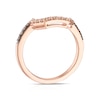 Thumbnail Image 3 of Le Vian 14ct Rose Gold & 0.25ct Diamond Shaped Wedding Band