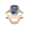 Thumbnail Image 4 of Le Vian 14ct Rose Gold & 0.25ct Diamond Shaped Wedding Band