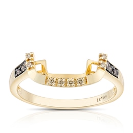Le Vian 14ct Yellow Gold & 0.10ct Diamond Shaped Wedding Band