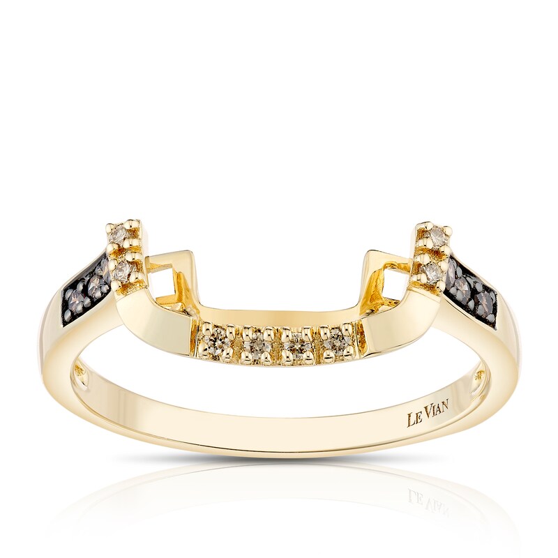 Main Image 1 of Le Vian 14ct Yellow Gold & 0.10ct Diamond Shaped Wedding Band