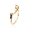 Thumbnail Image 2 of Le Vian 14ct Yellow Gold & 0.10ct Diamond Shaped Wedding Band