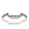 Thumbnail Image 1 of Le Vian 14ct White Gold & 0.40ct Diamond Shaped Wedding Band