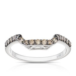 Le Vian 14ct White Gold & 0.40ct Diamond Shaped Wedding Band