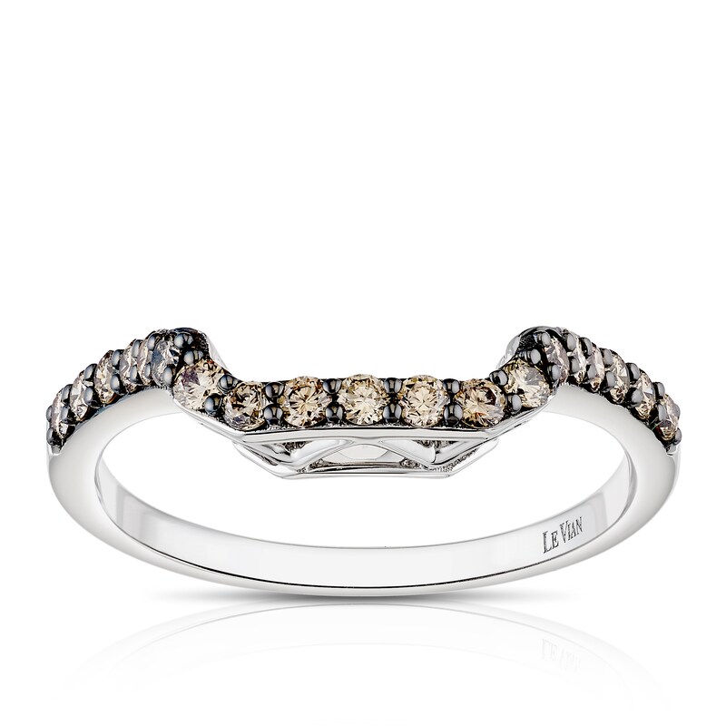 Main Image 1 of Le Vian 14ct White Gold & 0.40ct Diamond Shaped Wedding Band