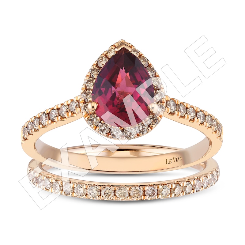 Main Image 4 of Le Vian 14ct Rose Gold & 0.20ct Diamond Eternity Band
