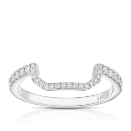 Le Vian 14ct White Gold & 0.20ct Diamond Shaped Wedding Band