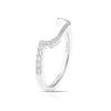 Thumbnail Image 2 of Le Vian 14ct White Gold & 0.20ct Diamond Shaped Wedding Band