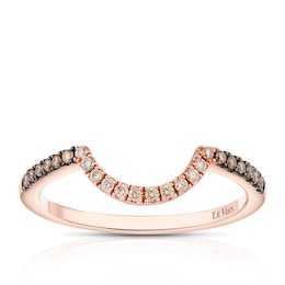 Le Vian 14ct Rose Gold & 0.15ct Diamond U Shaped Wedding Band