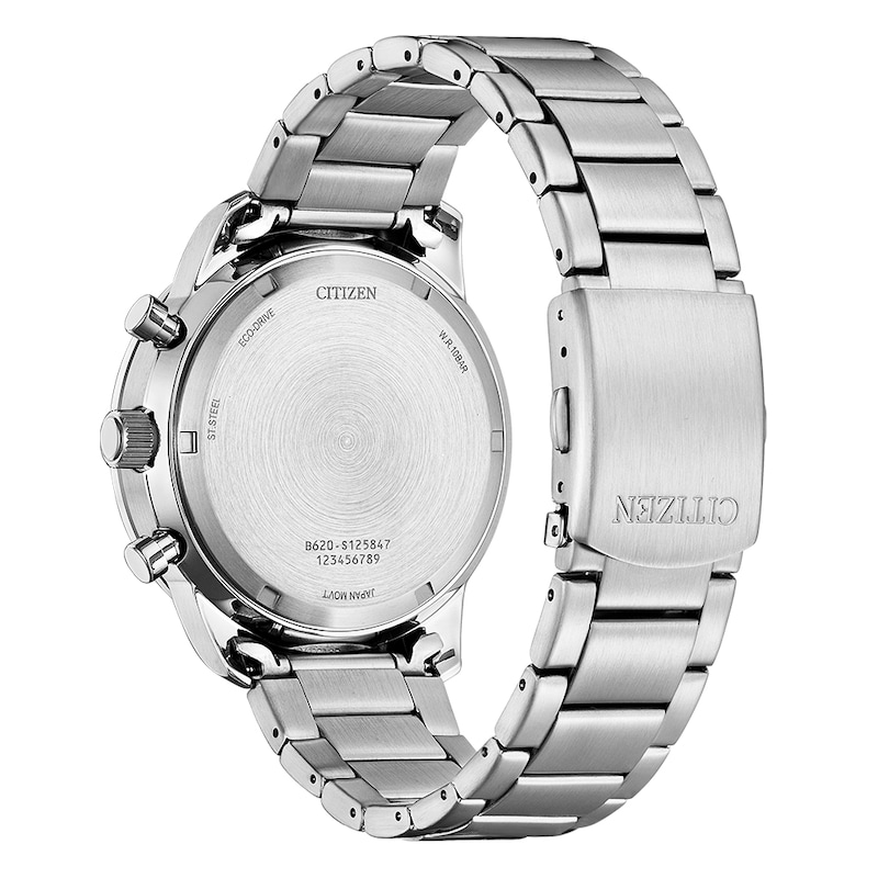 Main Image 3 of Citizen Eco-Drive Chronograph Green Dial & Stainless Steel Watch