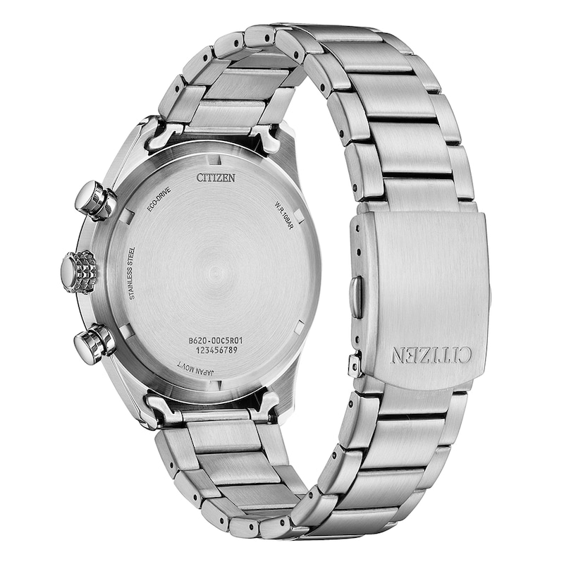 Main Image 3 of Citizen Eco-Drive Chronograph Blue Dial & Stainless Steel Watch