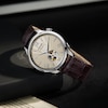 Thumbnail Image 4 of Citizen Automatic Mechanical Open Heart Brown Leather Strap Watch