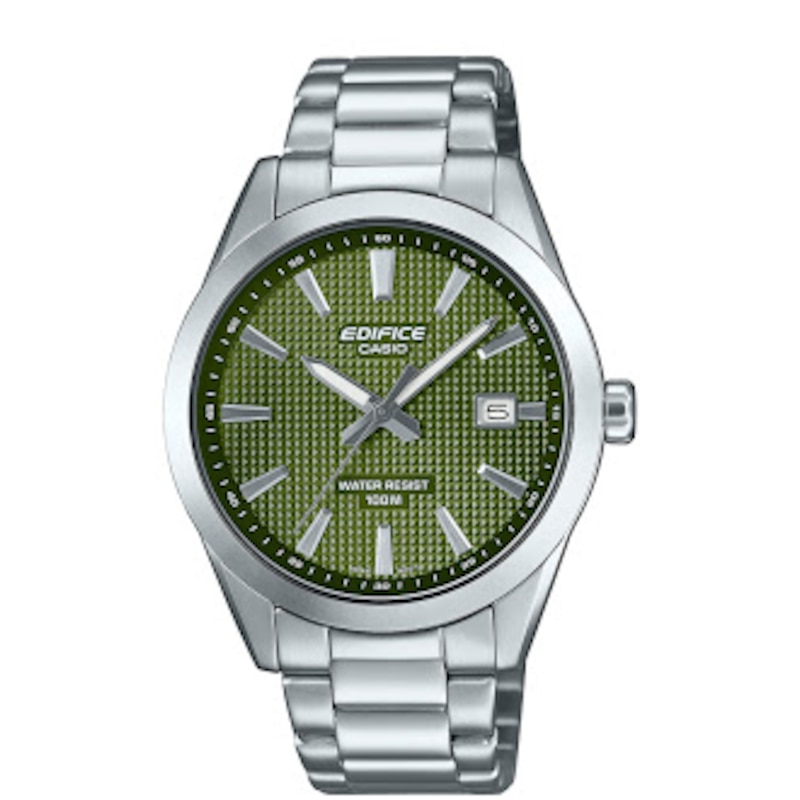 Main Image 1 of Casio Edifice Green Dial Silver Tone Stainless Steel Bracelet Watch
