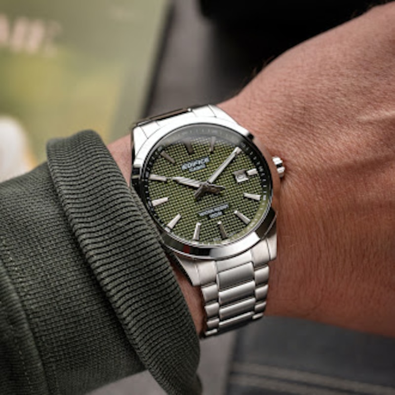Main Image 2 of Casio Edifice Green Dial Silver Tone Stainless Steel Bracelet Watch