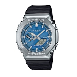 G-Shock GBM-2100A-2BER G-Steel 2100 Series Blue Octagonal Dial Black Strap Bluetooth Solar Watch