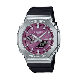 G-Shock GBM-2100A-4BER G-Steel 2100 Series Pink Octagonal Dial Black Strap Bluetooth Solar Watch