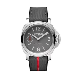 Panerai Luminor Tre Giorni Luna Rossa 44mm Grey Bi-Material Strap Watch