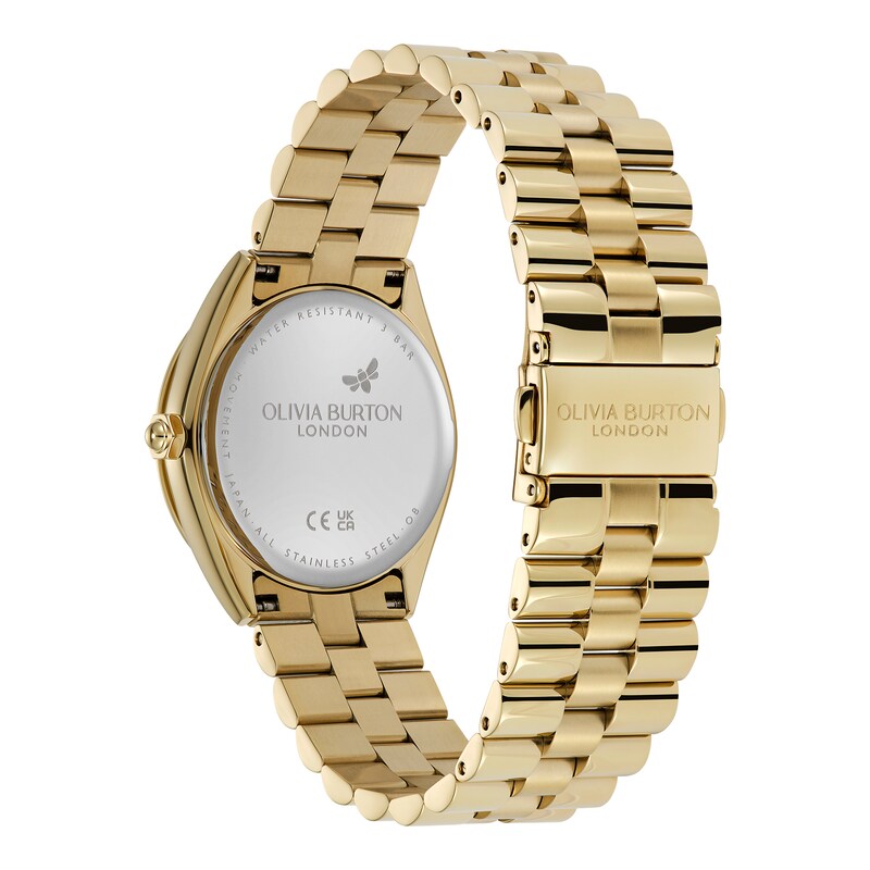 Main Image 4 of Olivia Burton Bejewelled 34mm Crystal & Light Gold IP Bracelet Watch