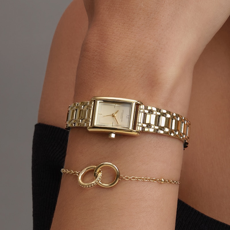 Main Image 7 of Olivia Burton Petit Grove Women's Light Gold IP Bracelet Watch