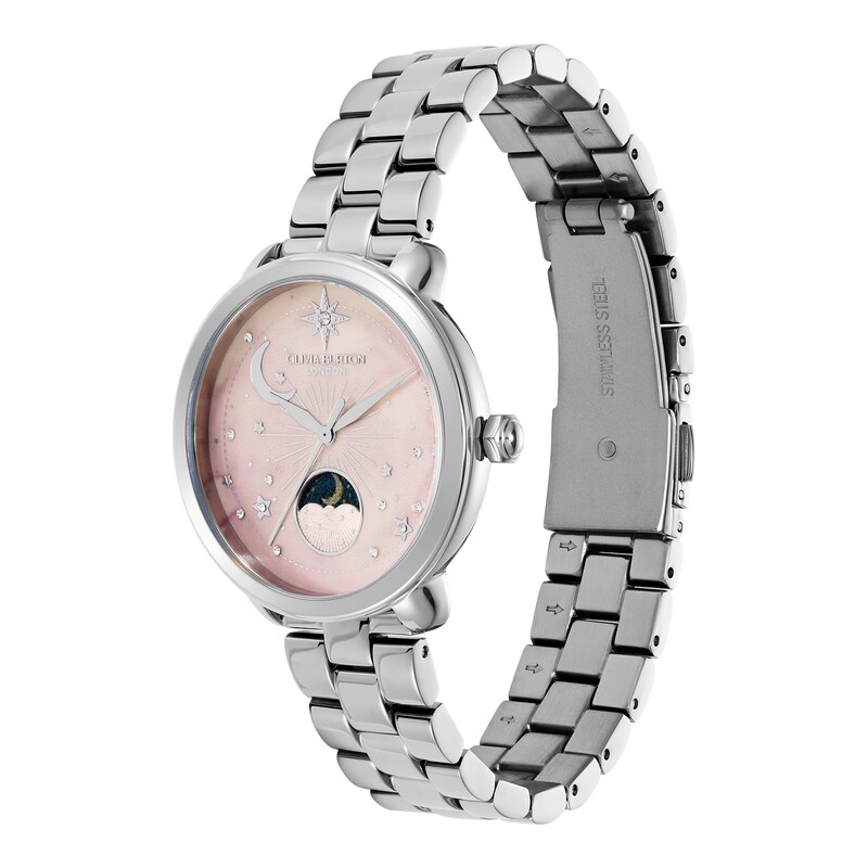 Main Image 2 of Olivia Burton Moonphase 34mm Stainless Steel Bracelet Watch