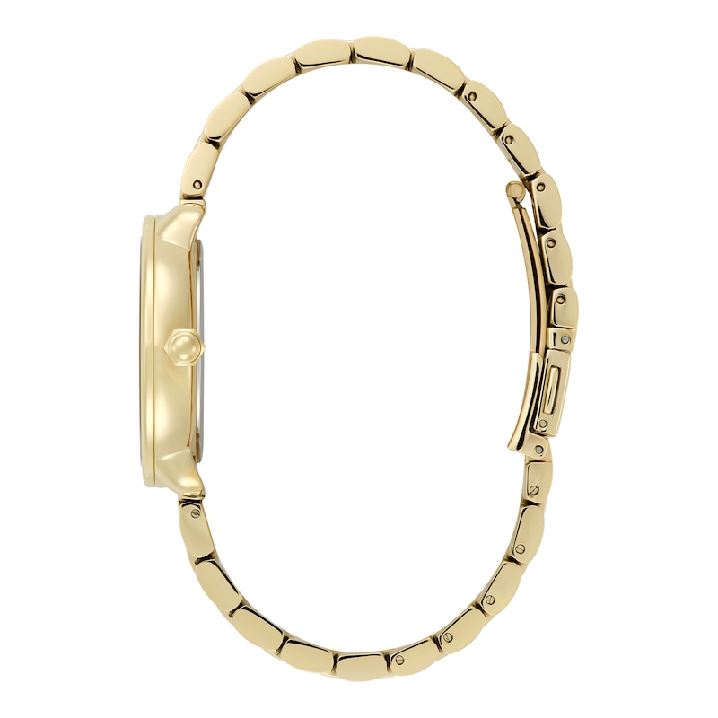 Main Image 4 of Olivia Burton Moonphase 34mm Light Gold IP Bracelet Watch