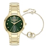 Thumbnail Image 1 of Olivia Burton Lea & Interlock 34mm Gold IP Watch & Bracelet Gift Set