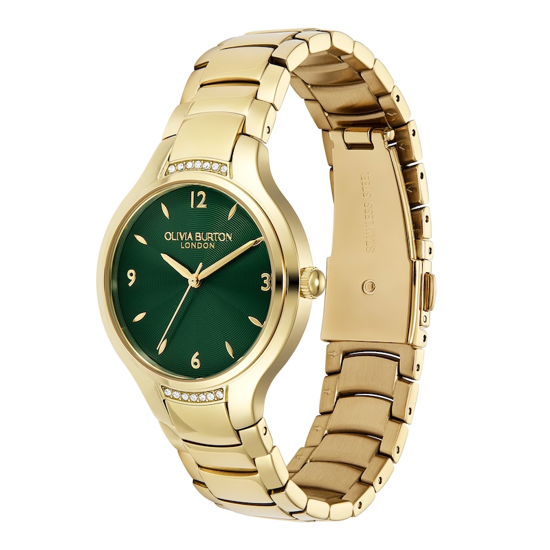 Main Image 4 of Olivia Burton Lea & Interlock 34mm Gold IP Watch & Bracelet Gift Set