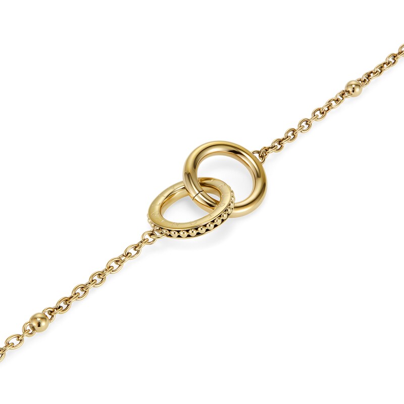 Main Image 6 of Olivia Burton Lea & Interlock 34mm Gold IP Watch & Bracelet Gift Set