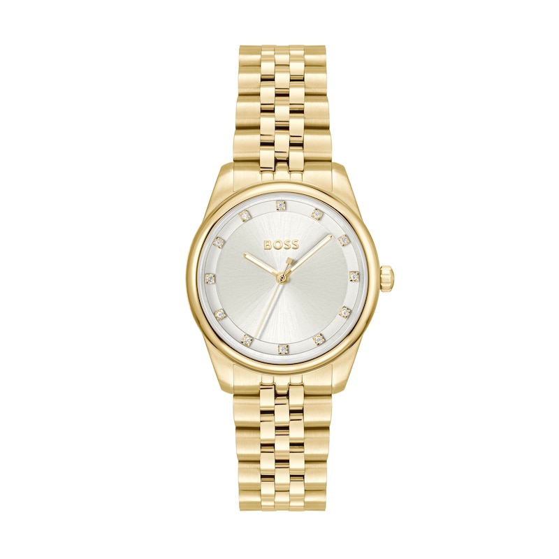Main Image 1 of BOSS Graceful Precious Women's Light Gold IP Bracelet Watch