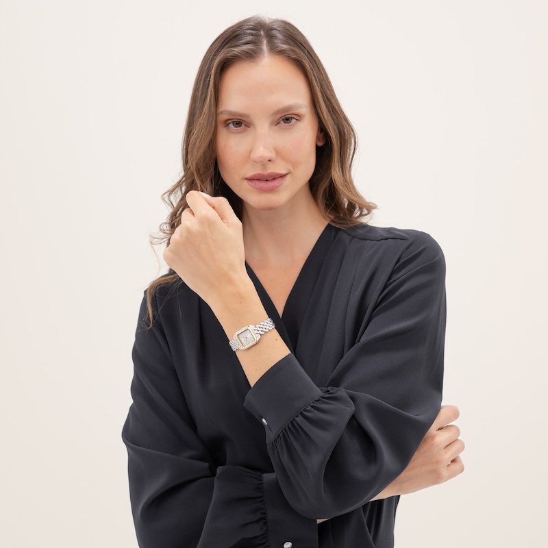 Main Image 5 of BOSS Mae Women's Petite Cushion Shaped Stainless Steel Bracelet Watch