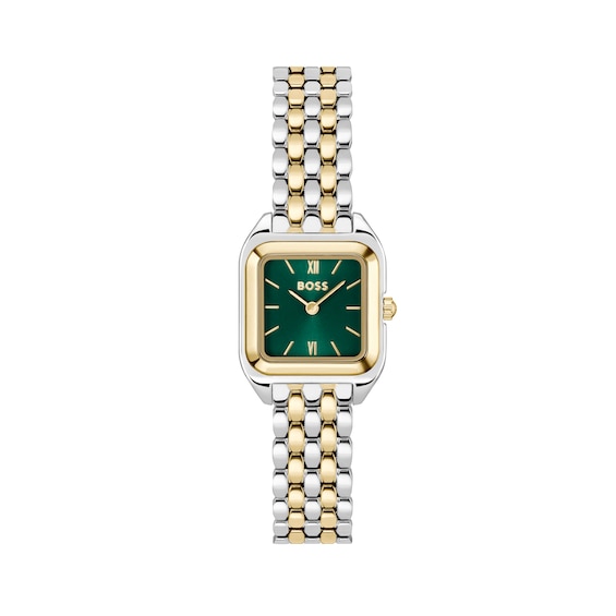Boss Ladies Mae Petite Soft Square Two Tone Bracelet Watch - Image 4