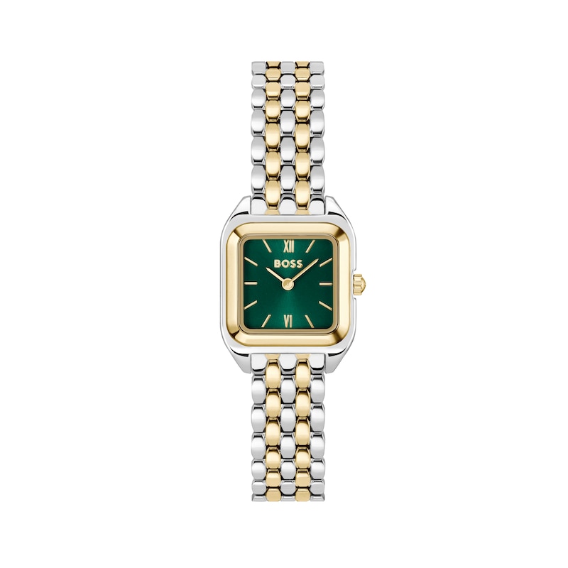 Main Image 1 of BOSS Mae Women's Petite Cushion Shaped Two Tone Bracelet Watch