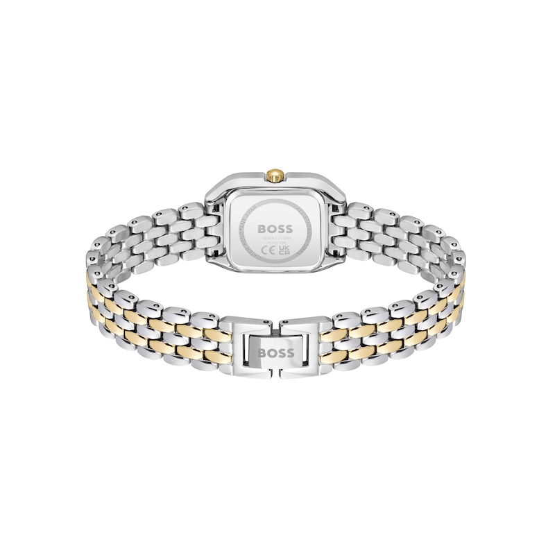 Main Image 3 of BOSS Mae Women's Petite Cushion Shaped Two Tone Bracelet Watch