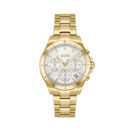 BOSS Alley Sport Lux 36mm Women's Light Gold IP Bracelet Watch