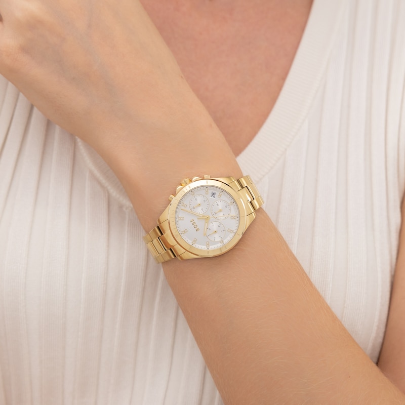 Main Image 5 of BOSS Alley Sport Lux 36mm Women's Light Gold IP Bracelet Watch