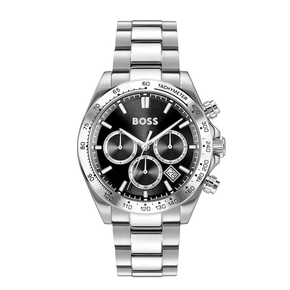 Men's Boss Hero Stainless Steel Bracelet Watch - Image 7