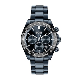 BOSS Hero 43mm Men's Blue IP Bracelet Watch