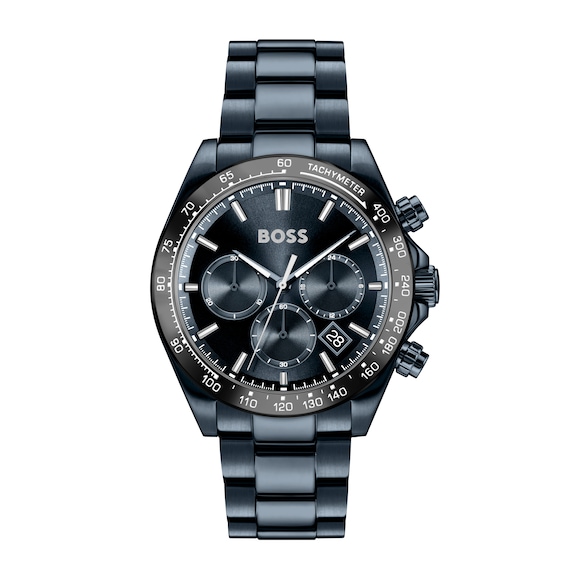 BOSS Gents Hero Ip Bracelet Watch, Blue, Men - Image 4
