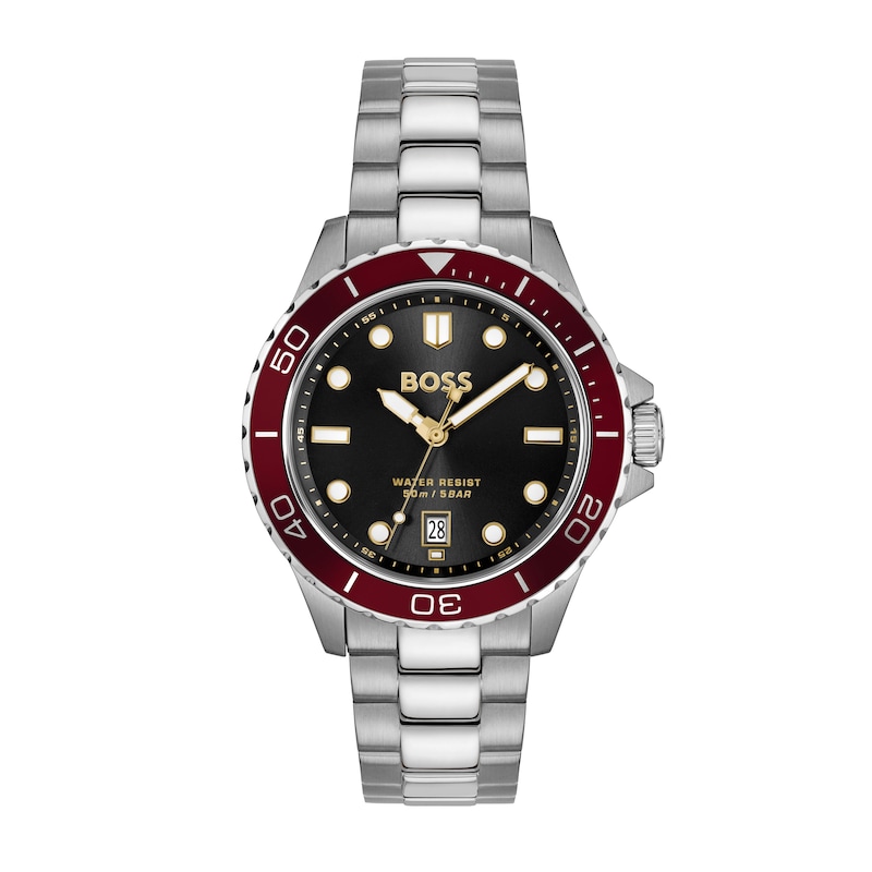 Main Image 1 of BOSS Troper Sport Men's Green Dial & Stainless Steel Bracelet Watch