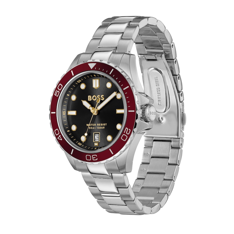 Main Image 2 of BOSS Troper Sport Men's Green Dial & Stainless Steel Bracelet Watch