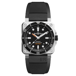 Bell & Ross BR-03 Diver 42mm Men's Black Dial & Rubber Strap Watch
