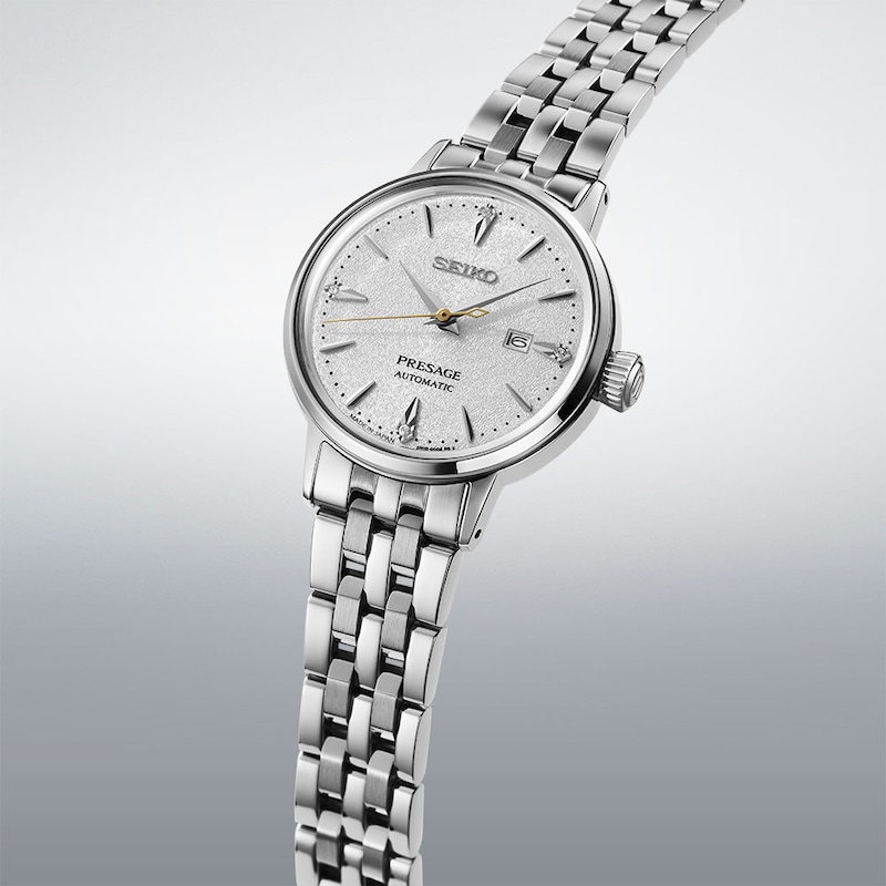 Main Image 4 of Seiko Presage ‘Hot Buttered Rum’ Diamond 30mm Cocktail Time Stainless Steel Watch