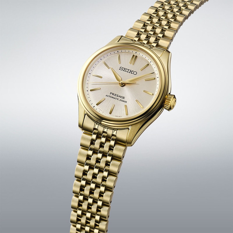 Main Image 2 of Seiko Presage Classic Series 'Shiro-Iro' 36mm Gold Tone Bracelet Watch