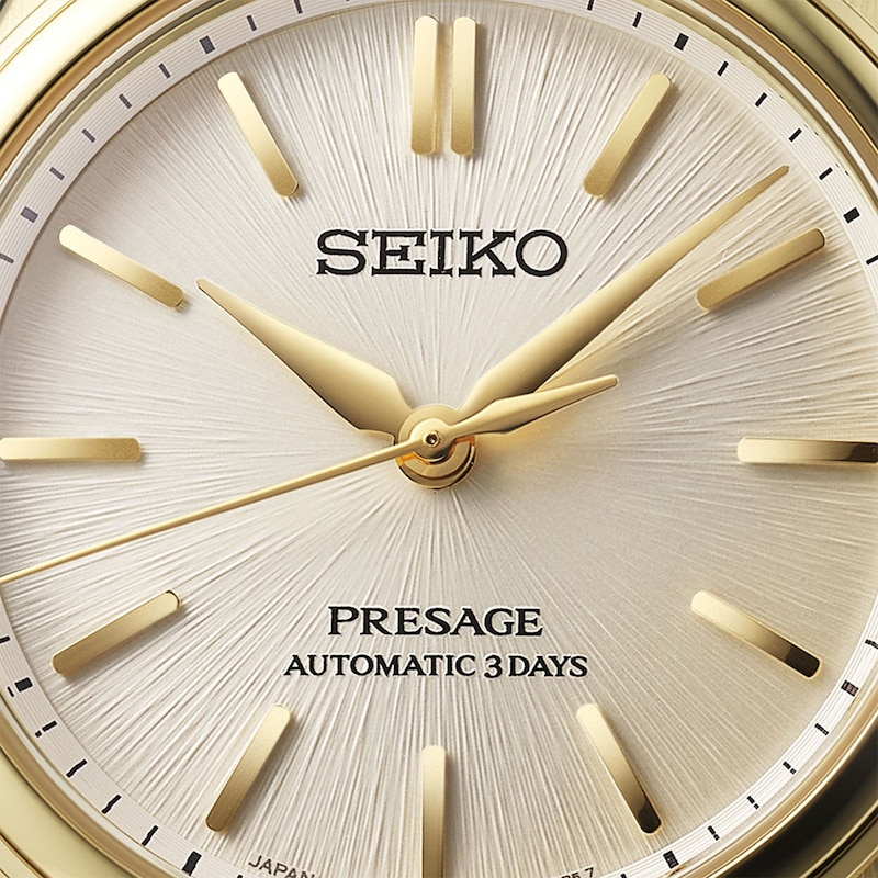 Main Image 4 of Seiko Presage Classic Series 'Shiro-Iro' 36mm Gold Tone Bracelet Watch