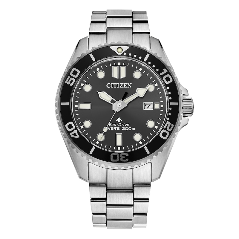 Main Image 1 of Citizen Eco-Drive Promaster Black Dial & Stainless Steel Watch
