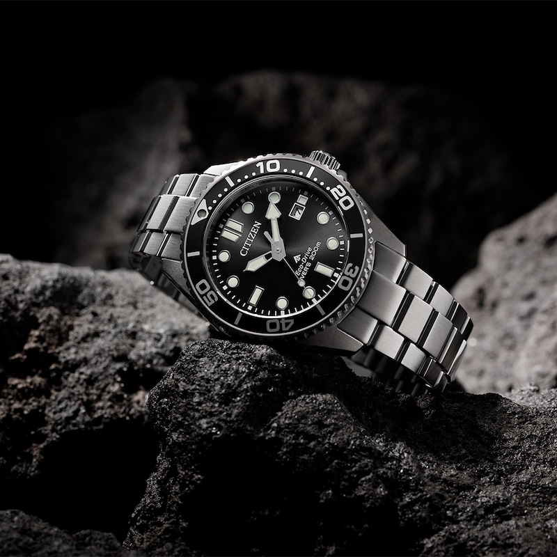 Main Image 4 of Citizen Eco-Drive Promaster Black Dial & Stainless Steel Watch