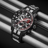 Thumbnail Image 4 of Citizen Eco-Drive Perpetual Chrono A.T Black Stainless Steel Bracelet Watch